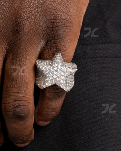 Iced Star Ring
