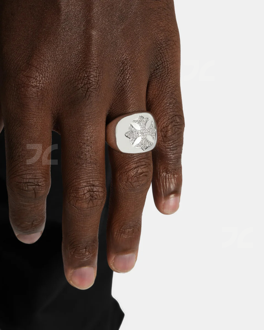 Iced Cross Ring