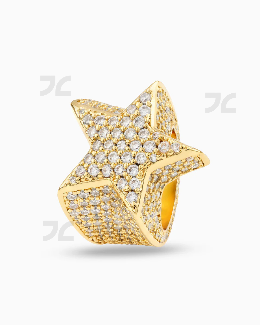 Iced Star Ring Gold