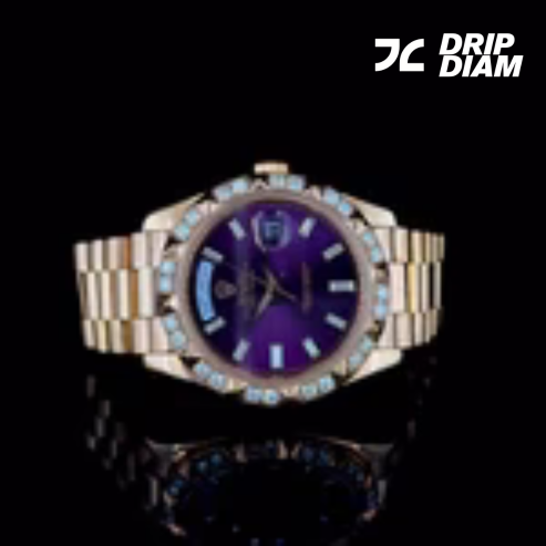 Bold, Brilliant, Bespoke - The Iconic Purple Rolex Day-Date By CrownIce