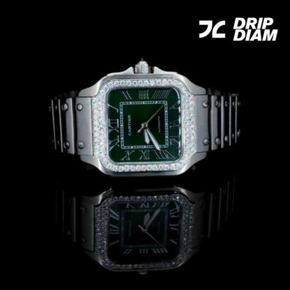 Diamond Forest - Bold Green Dial Meets Sparkling Brilliance By CrownIce