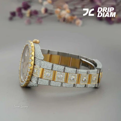 Bling Diamond Watch for Men - IVEVAR Full Iced Out Moissanite Luxury Watch