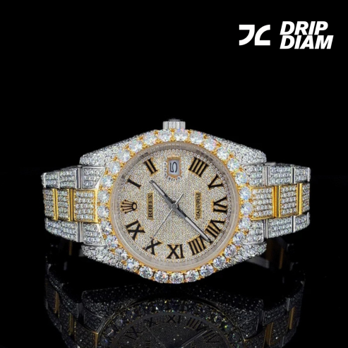 Roman Gold A Timepiece of Royal Sparkle & PrestigeBy CrownIce