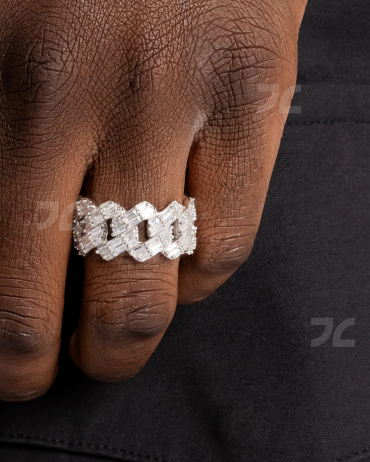 Baguette Cuban Ring