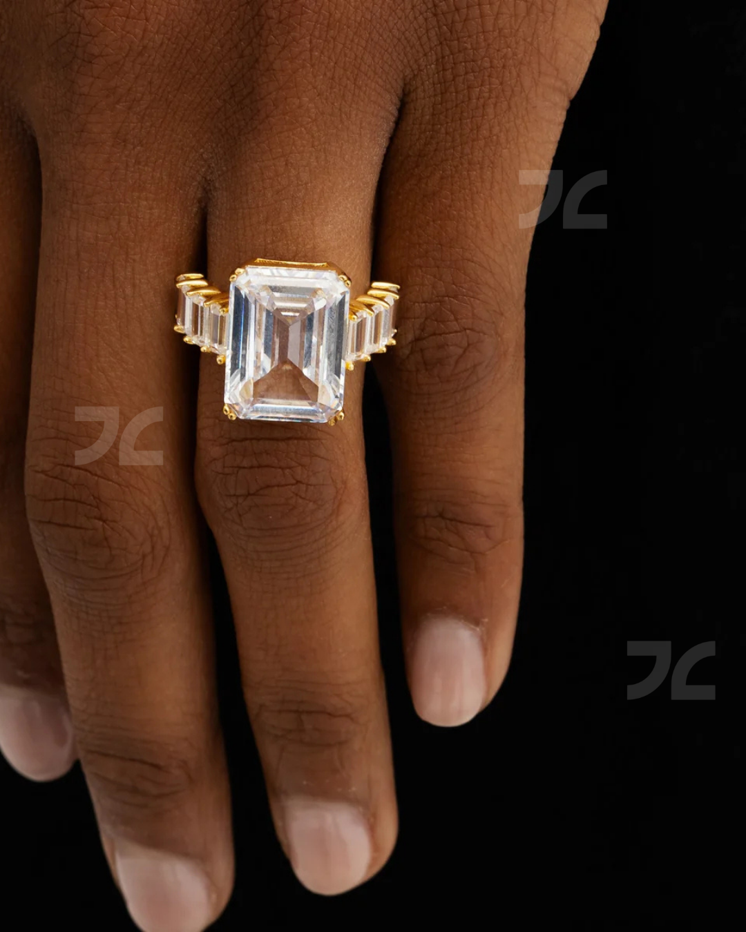 Emerald Cut Diamond Ring