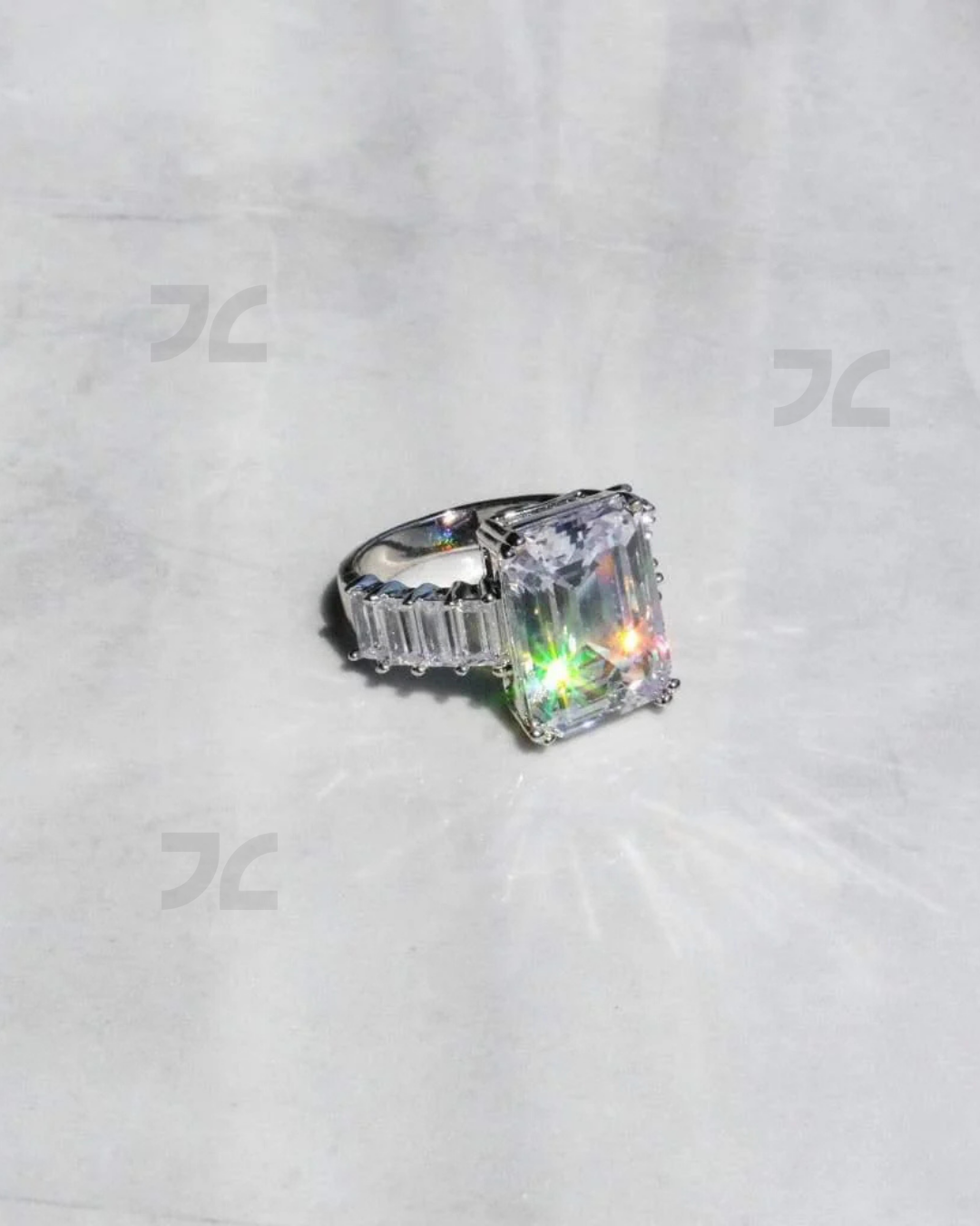 Emerald Cut Diamond Ring
