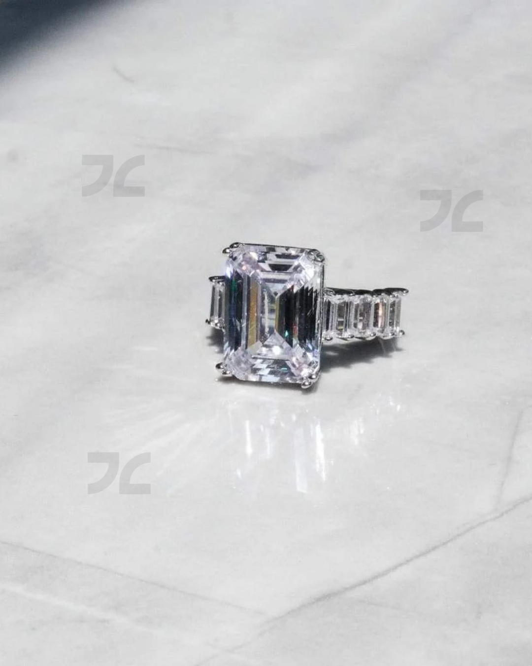 Emerald Cut Diamond Ring