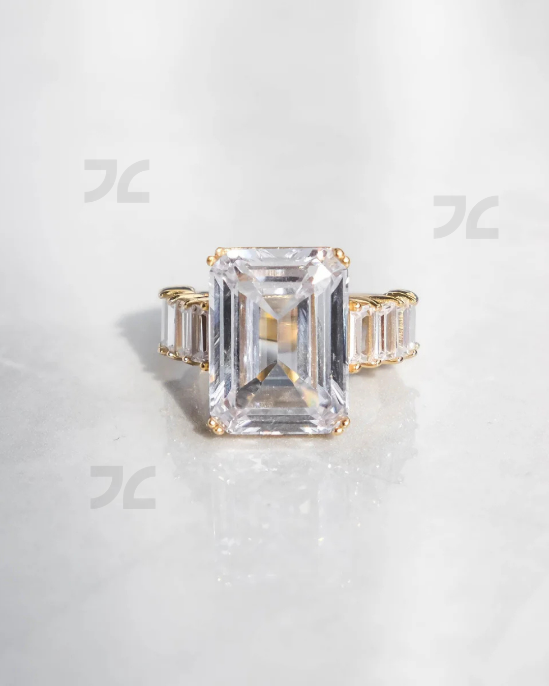 Emerald Cut Diamond Ring