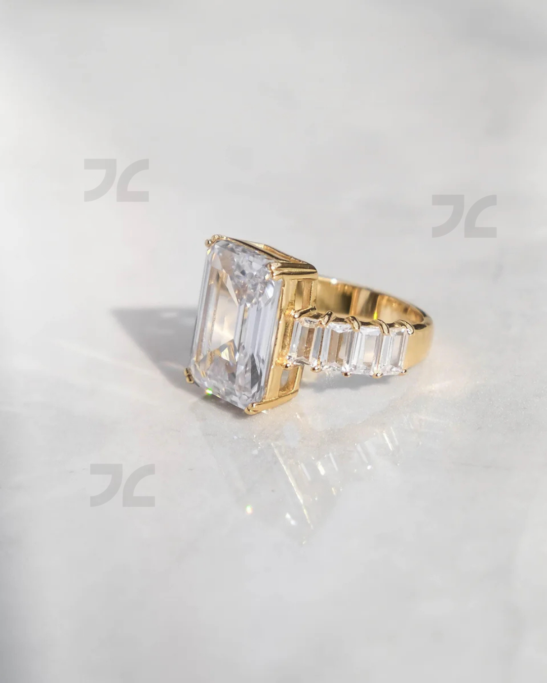 Emerald Cut Diamond Ring