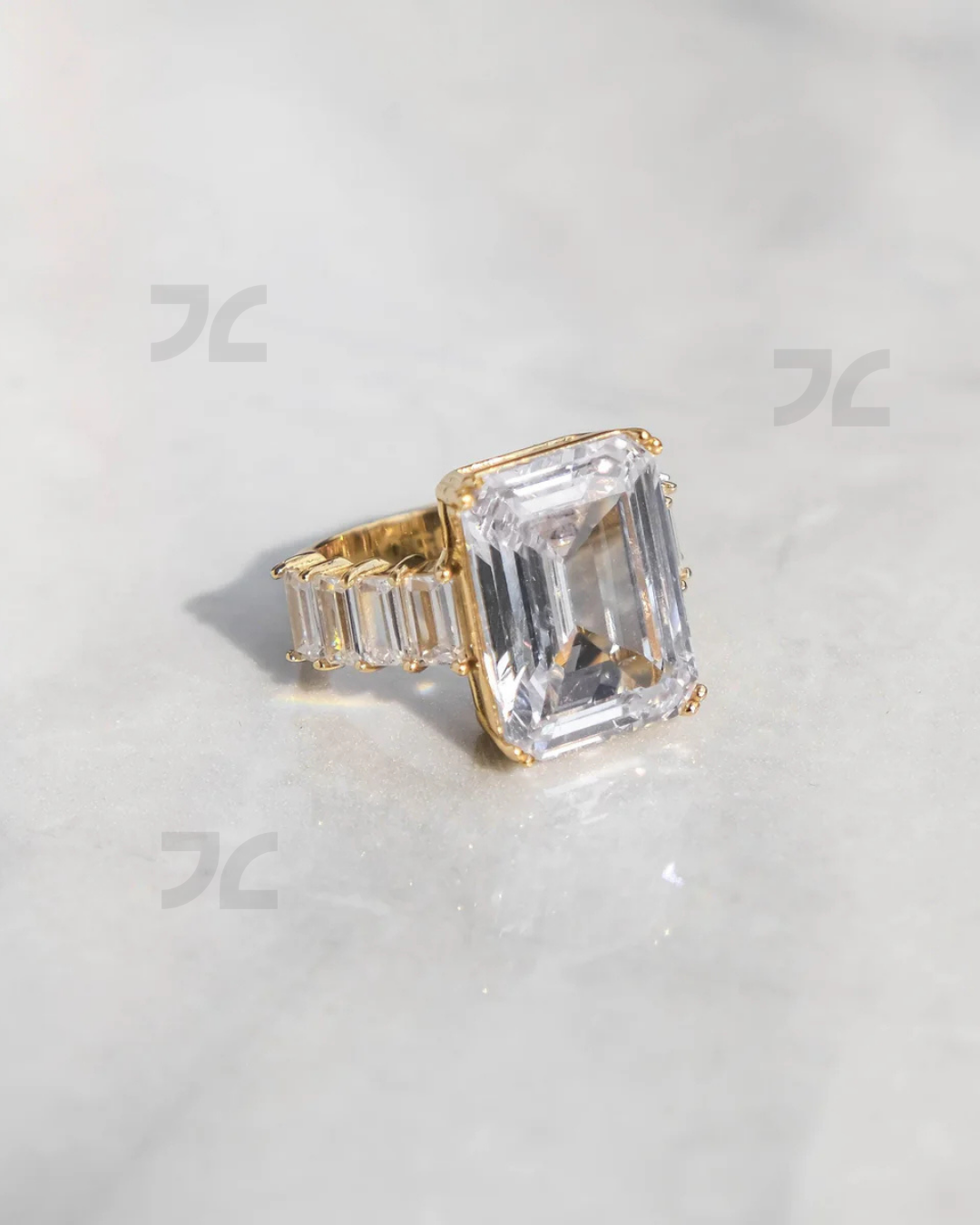 Emerald Cut Diamond Ring