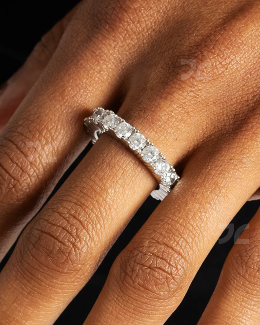 Silver Tennis Ring