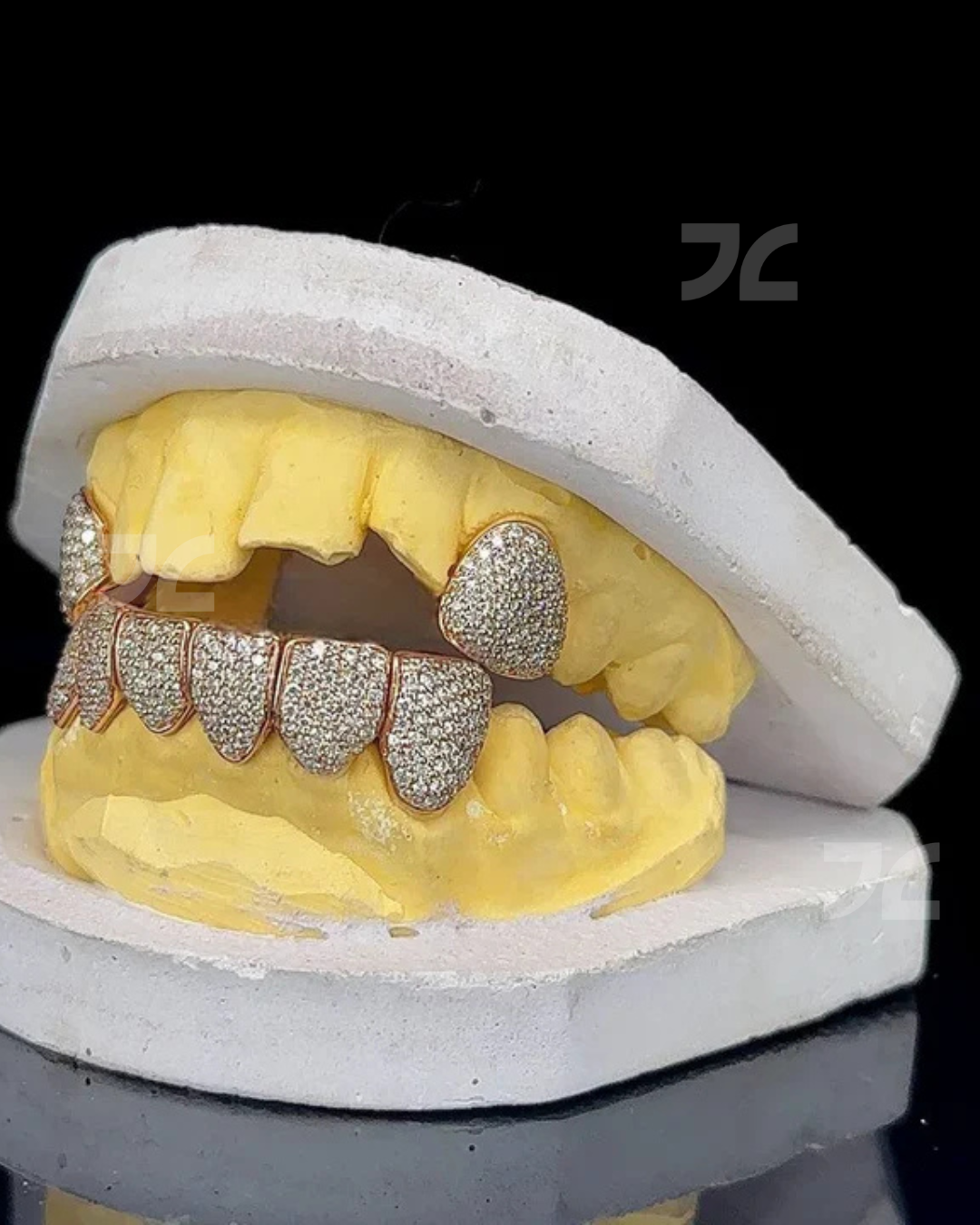 Iced Out Custom VVS Moissanite Diamond 925 Silver Grillz