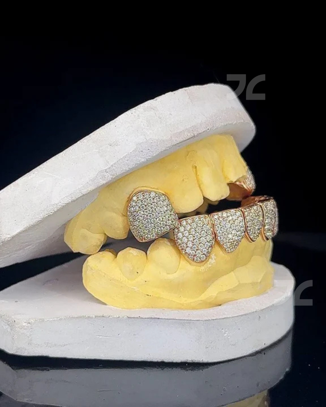 Iced Out Custom VVS Moissanite Diamond 925 Silver Grillz
