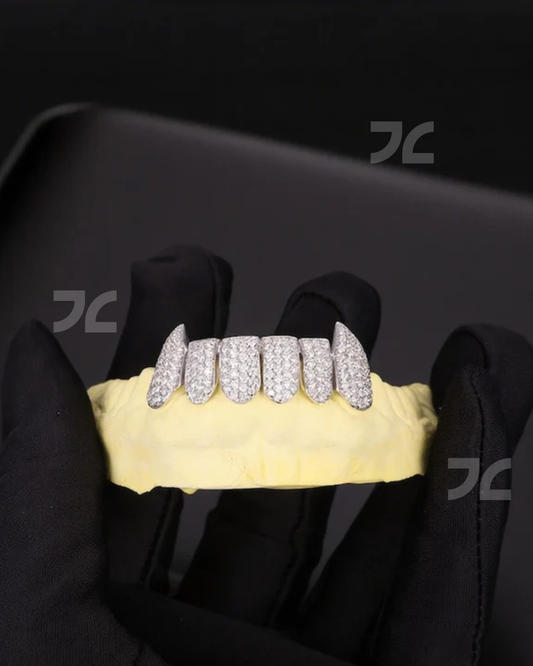 VVS Moissanite Diamond 925 Silver Iced Out Custom Hip Hop Grillz