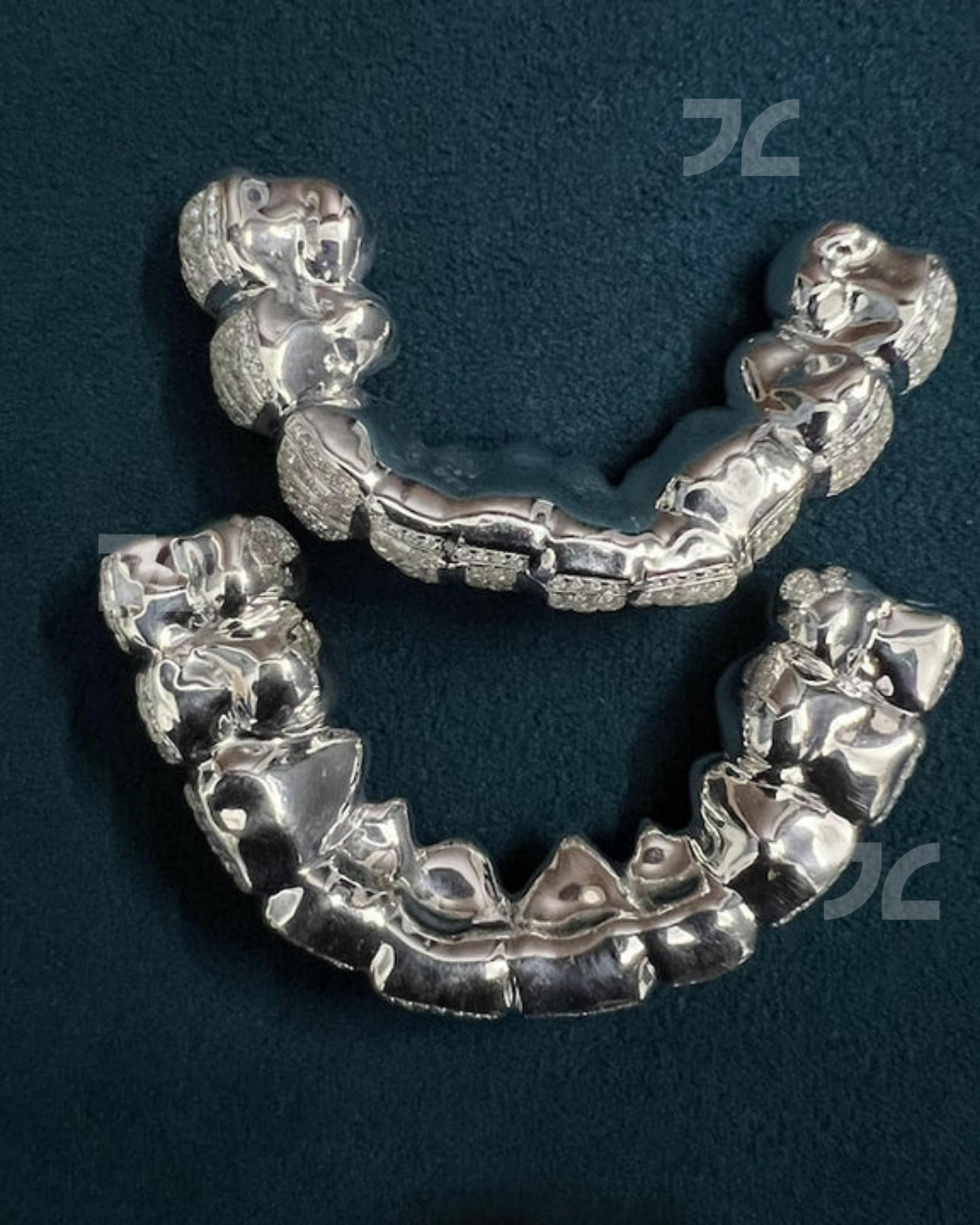 925 Silver Iced Out Custom Moissanite Diamond Hip Hop Teeth Grillz