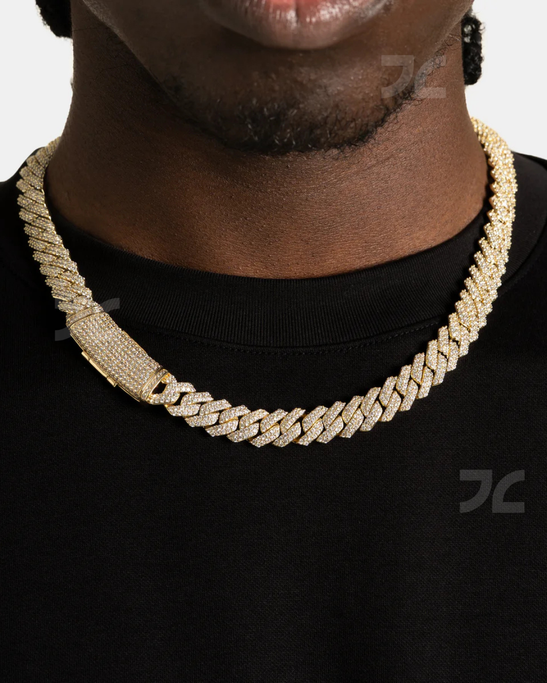 12mm Prong Cuban Chain Gold