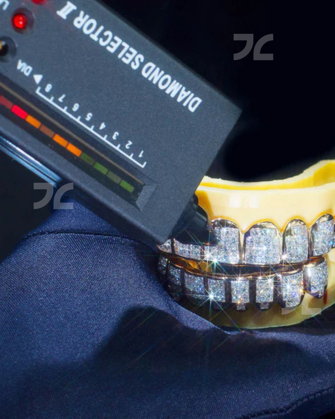 Iced Out Moissanite Diamond Grillz Set Hip Hop Bling Custom Style Party Wear Gift
