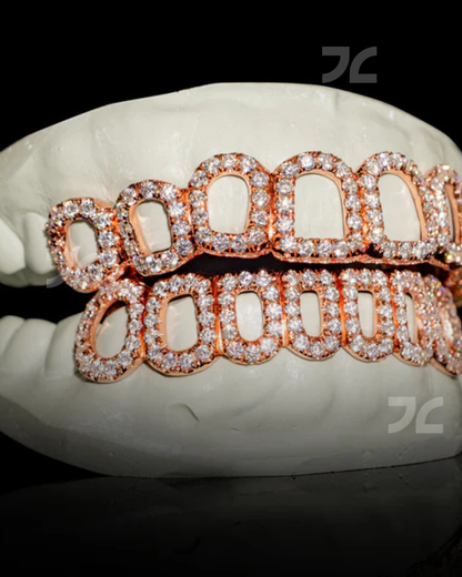 Iced Out Moissanite Diamond Grillz HipHop Silver For Men