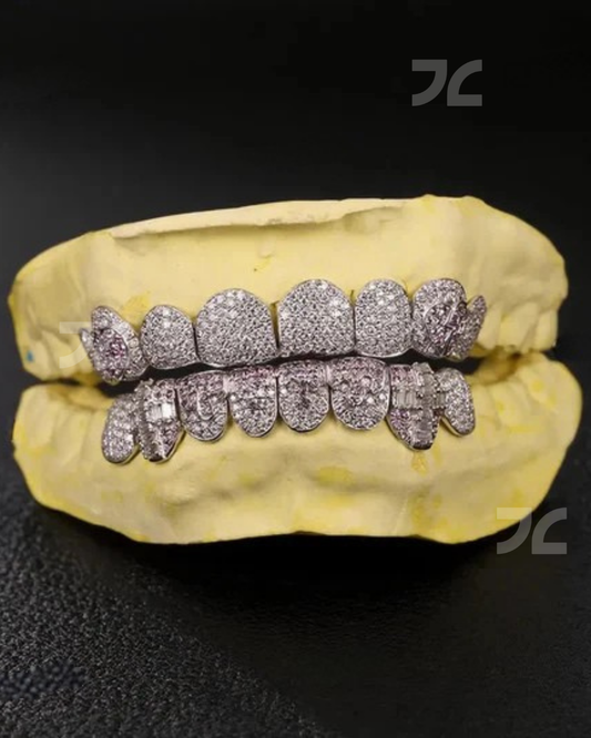 VVS Iced Out Moissanite 925 Sterling Silver HipHop Grillz