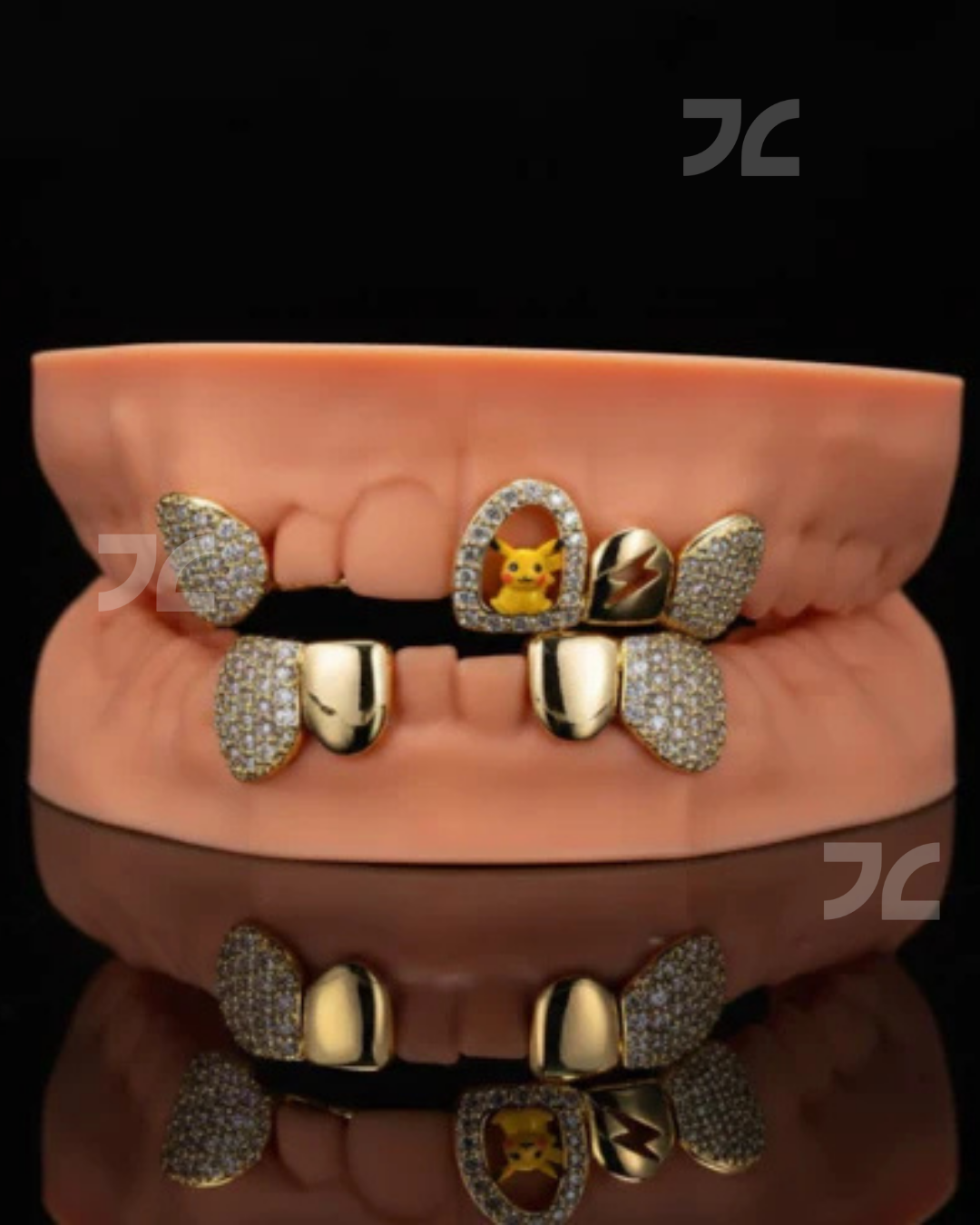 925 Silver Moissanite Colour Full Customize Unisex Grill