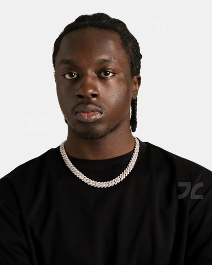 12mm Prong Cuban Chain 2 Tone