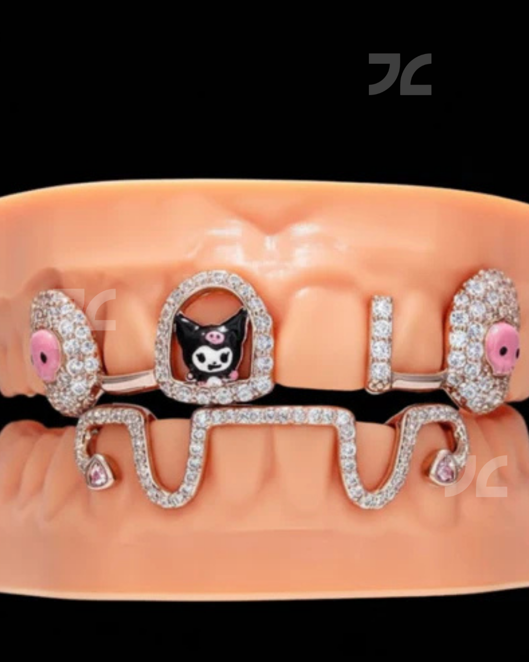 925 Silver Moissanite Colour Full Customize Unisex Grill