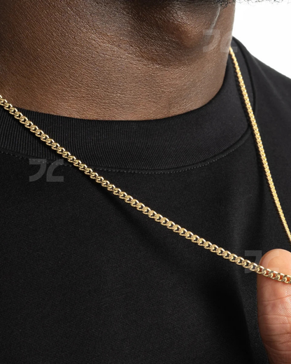 3mm Cuban Link Chain Gold