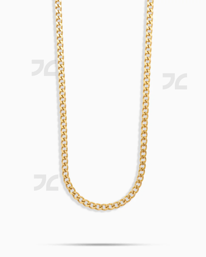 3mm Cuban Link Chain Gold
