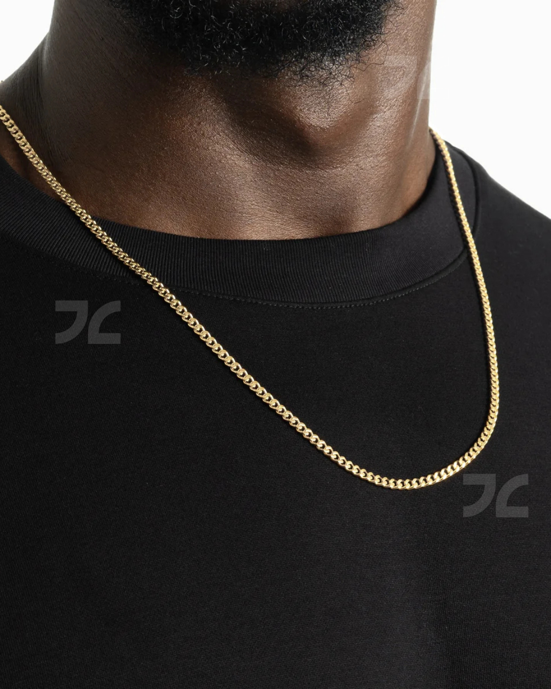 3mm Cuban Link Chain Gold