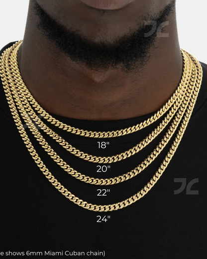 3mm Cuban Link Chain Gold
