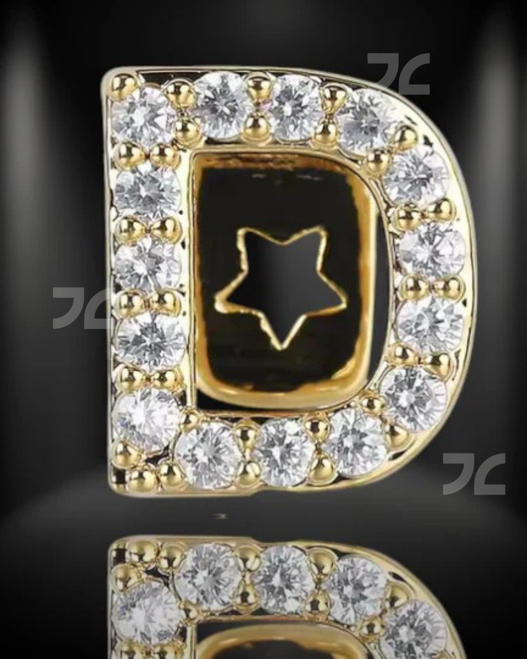 Customize Initial Letter Grillz 925 Silver Moissanite Jewelry