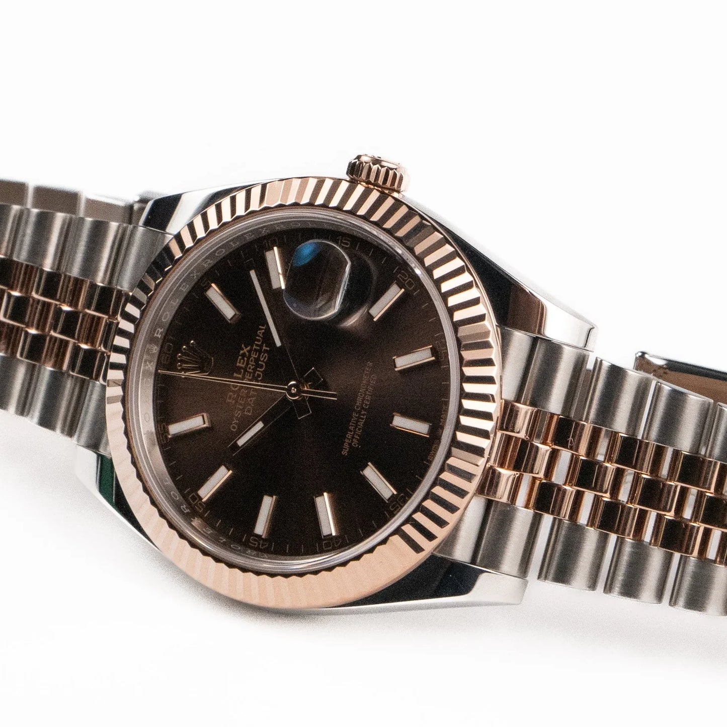 Rolex Datejust 41 126331 Stainless Steel Rose Gold Chocolate Dial Jubilee (New)